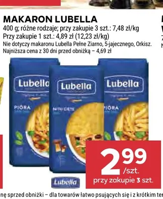 Makaron Lubella Pióra promocja w Stokrotka