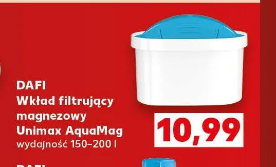 Wkład filtrujący magnezowy Unimax AquaMag Dafi promocja w Kaufland