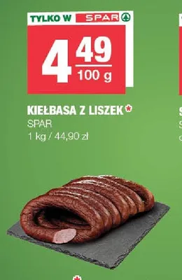 Kiełbasa z Liszek SPAR promocja w SPAR