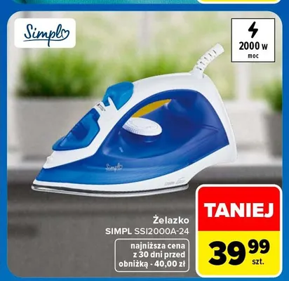Żelazko Simpl promocja w Carrefour Market