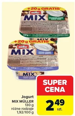Jogurt mix promocja w Carrefour
