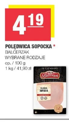 Polędwica Sopocka Balcerzak promocja w SPAR