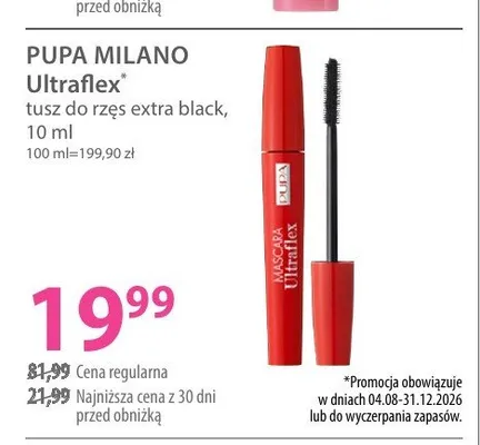 Tusz do rzęs Pupa Milano Ultraflex promocja w Hebe