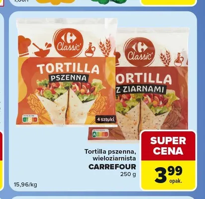 Tortilla pszenna Carrefour Classic promocja w Carrefour Market