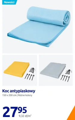 Koc antypiaskowy 150x200 cm promocja w Action