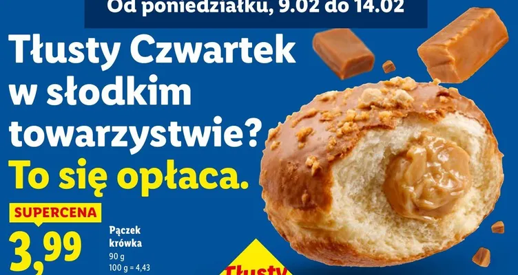 Pączek krówka promocja w Lidl