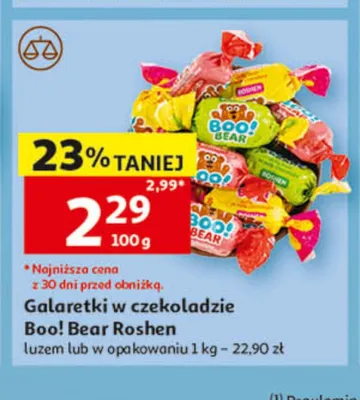 Galaretki w czekoladzie Boo! Bear Roshen promocja w Auchan