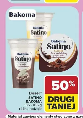 Deser czekoladowy Satino Gold Bakoma promocja w Carrefour