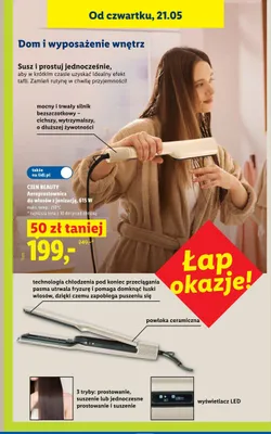 Aeroprostownica do włosów z jonizacją Cien Beauty 615W promocja w Lidl
