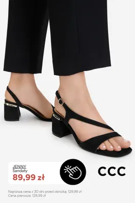 Sandały damskie Jenny promocja w CCC