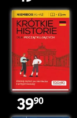 Książka Niemiecki krótkie historie dla początkujących Edgard promocja w Empik