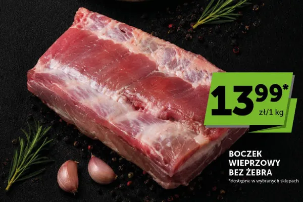 Boczek wieprzowy bez żebra promocja w ABC