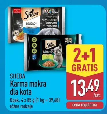 Karma mokra dla kota Sheba promocja w Aldi