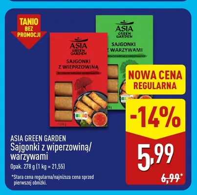 Sajgonki z wieprzowiną Asia Green Garden promocja w Aldi