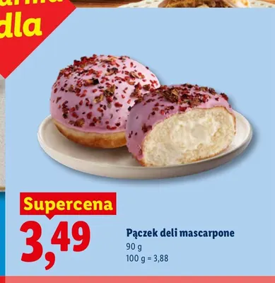 Pączek deli mascarpone promocja w Lidl