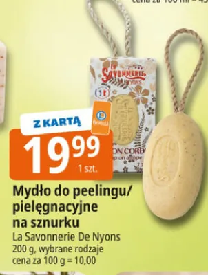 Mydło do peelingu pielęgnacyjne na sznurku La Savonnerie De Nyons promocja w Leclerc