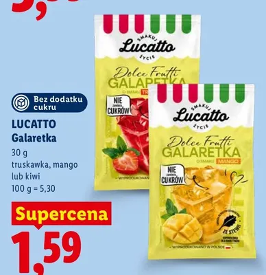 Galaretka truskawka Lucatto promocja w Lidl