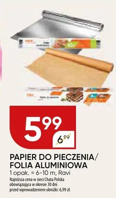 Papier do pieczenia/folia aluminiowa promocja w Chata Polska