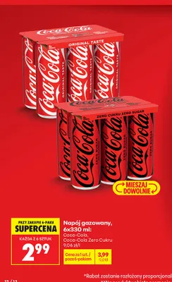 Napój gazowany Coca-Cola 6-pak promocja w Biedronka