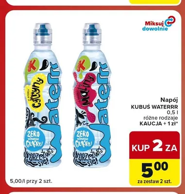 Napój Kubuś Waterrr cytryna promocja w Carrefour Market