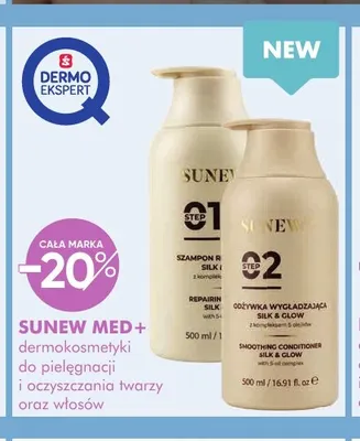 Dermokosmetyki do pielęgnacji i oczyszczania twarzy oraz włosów Sunew Med+ promocja w Super-Pharm
