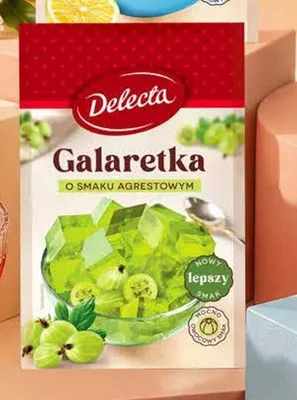 Galaretka Delecta o smaku agrestowym promocja w Stokrotka