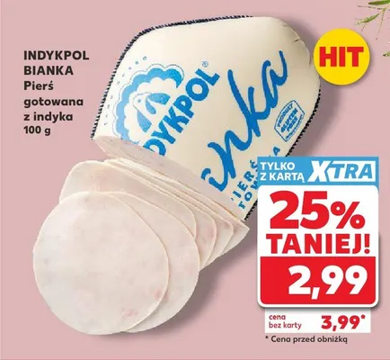 Pierś gotowana z indyka Indykpol Bianka promocja w Kaufland