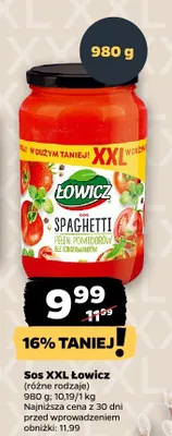 Sos XXL, różne rodzaje promocja w Netto