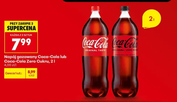 Napój gazowany Coca-Cola promocja w Biedronka