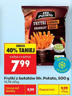 Frytki z batatów Mr. Potato promocja w Biedronka