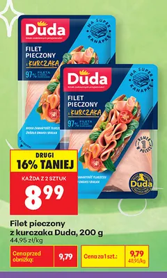 Filet pieczony z kurczaka Duda promocja w Biedronka