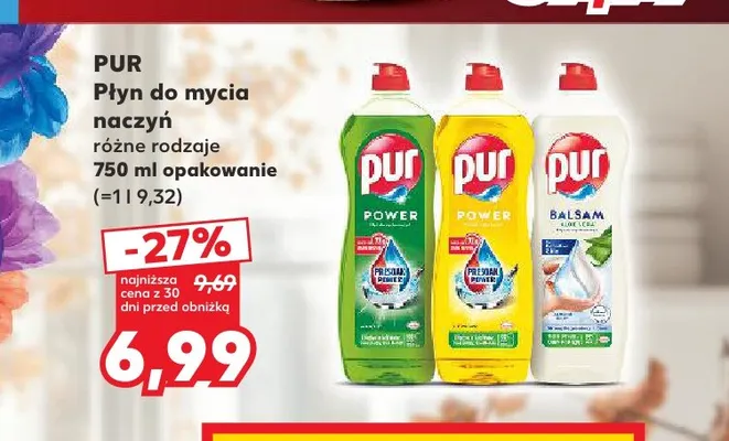 Płyn do mycia naczyń Pur promocja w Kaufland