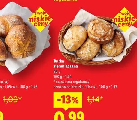 Bułka ziemniaczana promocja w Lidl