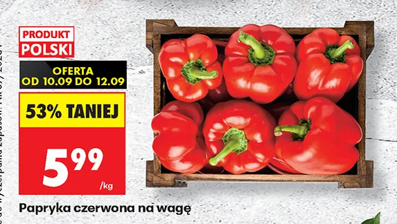 Papryka czerwona promocja w Biedronka