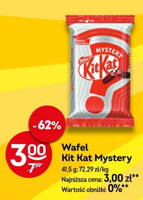 Wafel Kit Kat Mystery promocja w Żabka