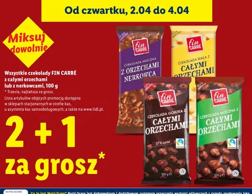 Czekolada mleczna z pistacjami Eti dare promocja w Lidl