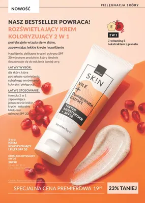 Rozświetlający krem koloryzujący 2 w 1 Avon promocja w AVON