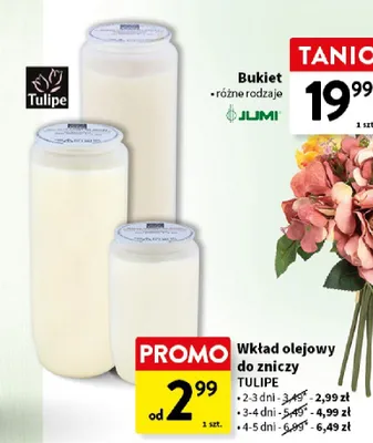 Wkład olejowy do znicza 2-3 dni promocja w Intermarche
