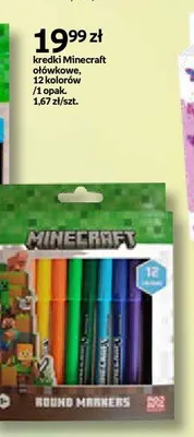 Kredki ołówkowe Minecraft 12 kolorów promocja w Empik