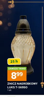 Znicz nagrobkowy Luks T-569SO promocja w Stokrotka