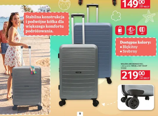 Walizka ABS Monaco 36 l promocja w Selgros