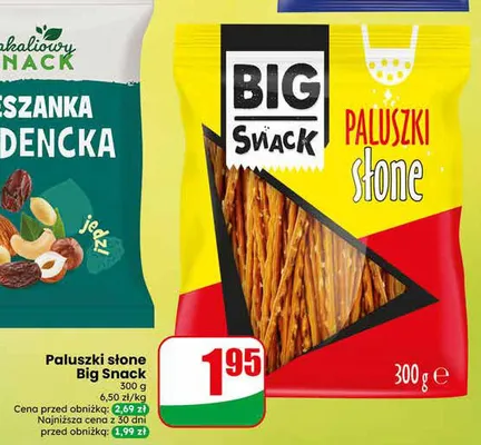 Paluszki słone Big Snack promocja w Dino