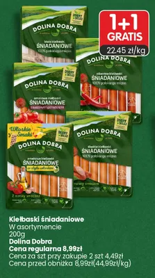 Kiełbaski śniadaniowe smakowe w stylu włoskim Dolina Dobra promocja w Market Point