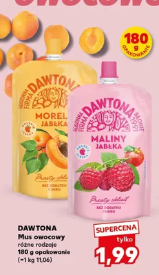 Mus owocowy Dawtona morela jabłko promocja w Kaufland