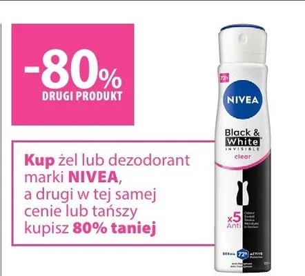 Żel lub dezodorant Nivea promocja w Hebe