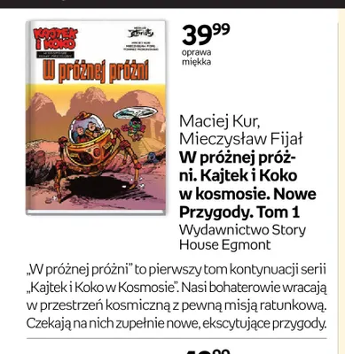 Książka W próżnej próżni. Kajtek i Koko w kosmosie. Nowe Przygody. Tom 1 promocja w Empik