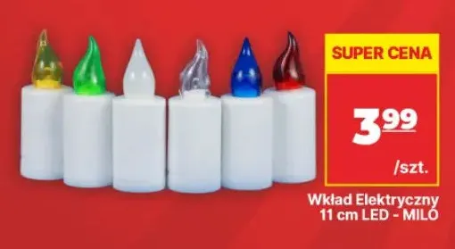 Wkład elektryczny LED Milo 11 cm promocja w API Market