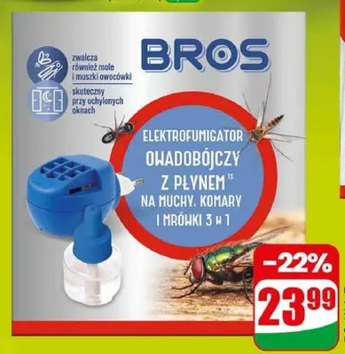 Urządzenie elektryczne + płyn 3w1 Bros promocja w Dino