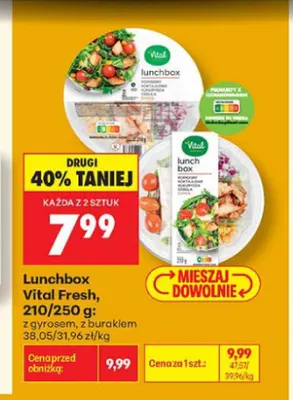 Lunchbox z gyrosem Vital Fresh promocja w Biedronka