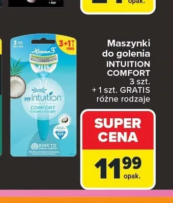 Maszynki do golenia Wilkinson Sword Intuition Comfort promocja w Carrefour